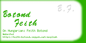 botond feith business card